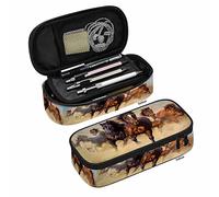 XVBCDFG Bicycle Pen Bag Watercolor Vintage Bike Large Pencil Case Big Capacity Pencil Pouch Pencil Holder