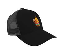 XVBCDFG Cute Chick Eating a Mountain of Doughnuts and Drinking Coke Baseball Cap Breathable Curved Brim Mesh Caps Sun Visor Hip-