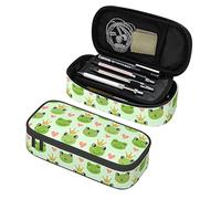 XVBCDFG Cute Frog Prince Pencil Case Bag Pen Holder Pouch School Office Marker Desk Organizer Stationery Storage for Kids, Students