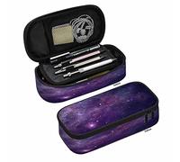 XVBCDFG Eggplant Sky Pencil Case Organizer Space Star Constellations Gloomy Atmosphere Heavenly Bodies College Office Big Capacity Pencil Bag