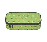XVBCDFG Exotic Tropical Fruits Pencil Case Green Avocado Pen Case,Cute Cartoon Avocado Pen Bag Avocado Fruit Pencil Bag,Pencil Pouch with Avocado Cosmetic Makeup Bag Organizer for Home Desk Office