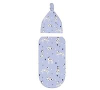XVBCDFG Funny Cartoon Dalmatian Dogs Purple Newborn Baby Swaddle Blanket with Beanie Hat Headband Set Receiving Blankets Infant Boy Girl Gifts (0-6 Months)