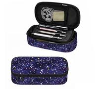 XVBCDFG Galaxy Pencil Case Organizer Constellation Space Bright Stars Purple Stationery Box Makeup Box School Supply for Boy Girl Men Women