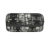 XVBCDFG Mosaic Black Shadow Print Pencil Case-Pencil Bag Artists' Pens,Pencils Marker Box Large Capacity Perfect Work Travel