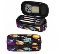 XVBCDFG Solar System Pencil Bag Planets Rockets Sun Earth Mars Universe Big Capacity Pencil Case Pencil Pouch Pen Bag for School Students Boy Girl Men Women