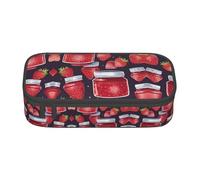 XVBCDFG Strawberry Jam 04 Print Pencil Case-Pencil Bag Artists' Pens,Pencils Marker Box Large Capacity Perfect Work Travel
