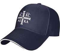 XVBCDFG Unisex Adult Christian Ic Xc Nika Eastern Orthodoxs Caps Sun Caps Trucker Hat Fishing Dad Hat Baseball Cap Hats for Men Women Navy Blue