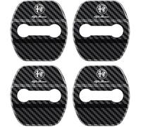 XVBFSC 4pcs Car Door Latch Protective Cover for Alfa Romeo Giulietta 2011, Car Door Lock Protector Anti-Corrosion Anti and water proof,Carbon Fiber