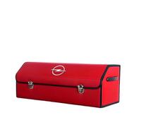 XVBFSC Boot Organiser Cars for Opel Vauxhall Zafira B A05 MK II MPV 2005-2015, Foldable Waterproof Storage Bag Non-Slip Durable Trunk Organiser Car Accessories,Red-L