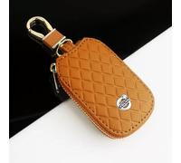 XVBFSC Car Key Holder for Volvo EX30 2023 2024, Car Fob Protector Portable Fashionable Key Card Wallet Holder Keychain Wallet,Orange