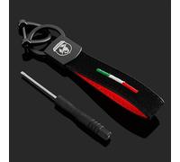 XVBFSC Car Keyring for Abarth 595 Abarth 500 Abarth 124 Spider, Car Keychain Replacement Key Fob Accessories Key Ring for Men Women Family Present,E