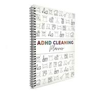 Xvbhaq ADHD Cleaning Planner Bundle Adult ADHD Household Cleaning Organizer with Daily Weekly Monthly Schedules & Task Checklists
