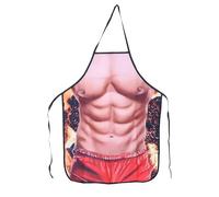 Xvbhaq Sexy & Fun Novelty Kitchen Apron for Men，Muscle Man Design Adjustable Cooking Apron, for BBQ, Baking, and Party Wear, Couple's BBQ with Humorous Charm