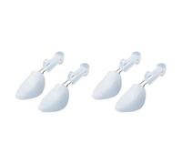 XVDRFSD Shoe Tree 1/2/3/5Pair Plastic Shoe Stretcher for Men Women Leather Shoes Adjustable Portable Tree Stretcher(2Pair Men Clear)