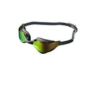 XVDRFSD Swimming Goggles Swim Goggles HD Wide Angle Lens Comfortable Fit Adjustable Nose Bridge Stylish Design For Swimming Sports(Black Gold)