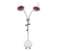 XVERGEGDFB IR Heat Infrared Double Heat Light on Wheels Standing Heat Lamp 10 Gears Adjustable for Massage Salon Muscle Relaxing