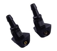 XVGFRRB Wiper Nozzles Compatible With Civic 1987 1988 1989 1990 1991-2005 OEM:76810-S2A-A013 2pcs Car Front Hood Windshield Wiper Washer Nozzle Spray Black