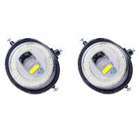XVGUOYAN Fog lamp assembly For Mazda For MX-5 MX5 For Miata Roadster 2006-2015 2 Pieces Car Angel Eye LED Fog Light DRL Daytime Runing Lamp(Style 7)