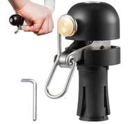 XVHOAB Bike Bell, Lound Sound Waterproof Easy Installation Bike Accessories for 18-25mm End Plug, Little FingerBike Bell