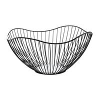 XVHOAB Black Fruit Bowl Large Wire Fruit Basket Metal Black Basket for Vegetable Snack Storage Bowl