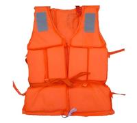 XVHOAB Life Jacket Swimming Boating Sport Jackets Flotation Safety Jacket for Watersports Diving Boating with Whistle (Orange) Adult Style