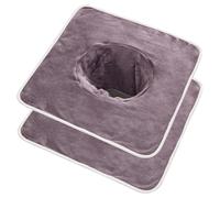 XVHOAB Massage Bed Towel with Face Hole 2Pcs 14x14in Microfiber Massage Table Cover with Fine Edging Soft Absorbent Non-shedding Beauty Bed Cover for Home Salon