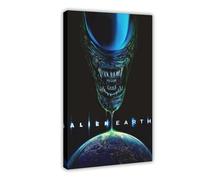XVHOGAS Alien Earth (2025) Movie Poster Canvas Poster Wall Art Decor Print Picture Paintings for Living Room Bedroom Decoration 16x24inch(40x60cm)