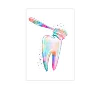 XVHOGAS Anatomical Diagram of The Tooth 6 Canvas Poster Wall Art Decor Print Picture Paintings for Living Room Bedroom Decoration 24x36inch(60x90cm)