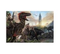 XVHOGAS Ark Survival Evolved Game Poster Canvas Poster Wall Art Decor Print Picture Paintings for Living Room Bedroom Decoration 12x18inch(30x45cm)