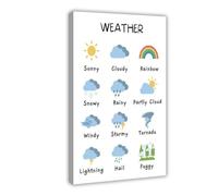 XVHOGAS Bohemian Gender-neutral Children's Education Poster 3 Canvas Poster Bedroom Decor Landscape Office Room Decor Gift 20x30inch(50x75cm)