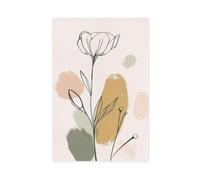 XVHOGAS Bohemian Natural Plant Line Art Print(2) Canvas Poster Bedroom Decor Landscape Office Room Decor Gift 08x12inch(20x30cm)