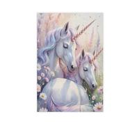 XVHOGAS Bohemian Unicorn Fantasy Magic Children's Room Decoration Canvas Poster Wall Art Decor Print Picture Paintings for Living Room Bedroom Decoration 16x24inch(40x60cm)