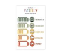 XVHOGAS Children's Mindfulness And Affirmation - Calming Corner Poster 2(1) Canvas Poster Wall Art Decor Print Picture Paintings for Living Room Bedroom Decoration 08x12inch(20x30cm)