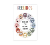 XVHOGAS Children's Mindfulness And Affirmation - Calming Corner Poster 3(1) Canvas Poster Bedroom Decor Landscape Office Room Decor Gift 20x30inch(50x75cm)