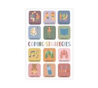 XVHOGAS Children's Mindfulness And Affirmation - Calming Corner Poster 4(1) Canvas Poster Bedroom Decor Landscape Office Room Decor Gift 08x12inch(20x30cm)