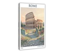 XVHOGAS Colosseum Sunset Tour Poster Canvas Poster Bedroom Decor Landscape Office Room Decor Gift 16x24inch(40x60cm)