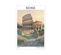 XVHOGAS Colosseum Sunset Tour Poster Canvas Poster Bedroom Decor Landscape Office Room Decor Gift 20x30inch(50x75cm)