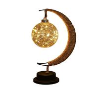XVICO Moon Lamp LED Night Light Enchanted Lunar Ramadan Lamp Decor Tabletop Fairy Celestial Lights for Home Decor, Nursery, Kids Room | Romantic Gift, Birthday, Christmas Decoration Battery Powered