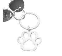 Xvilmaun Animal Claw Keychain - Stainless Steel Cute Hollow-out Cat Dog Claw Charm - Paw Print Charm Pendants, Puppy Cat Animal Footprint Pendant For Women Purse Bag Accessories