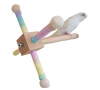 Xvilmaun Bird Play Stand | Parrot Perch - Holder Toy 360 Degree Rotating Rack Wooden for Yard Ground Porch Outdoor Backyard Garden Wall Indoors