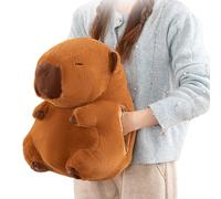 Xvilmaun Hand Warmer Plush Pillow - Capybara Hugging Cuddle - Stuffed Soft Plush Pillow with Hot Water Bottle for Girls Women Ladies Winter Chill Weather
