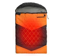 Xvilmaun Heating Pet Sleeping Bag,Heating Cat Warmer Dog Bed Backpacking Gear | Pet Sleeping Bed Portable Electric Heating Pad for Hiking Backpacking Camping