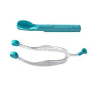 Xvilmaun Lens Applicator Tool - Applicator Tool for Removing Contacts, Soft Lens Remover and Insert, Scoop Tweezers for Girls with Long Nails, Blue Strap, See