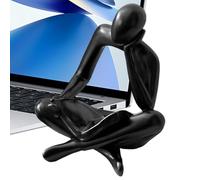 Xvilmaun Modern Sculpture - Resin Aesthetic Non Slip Funny,Abstract Thinker Statue Sculpture Decor | for Living Room Bedroom Table Desk Bookshelf Office Outdoor Garden Yard