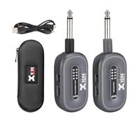 Xvive A58 Wireless Guitar System 5.8G Set with Transmitter and Receiver for Guitar with Active or Passive Pickup (Grey)