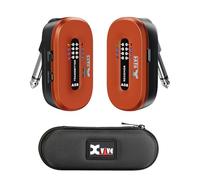 Xvive A58 Wireless Guitar System 5.8GHz Wireless Guitar Transmitter Receiver for Active or Passive Pickup Electric/Acoustic Bass Guitar, ORANGE