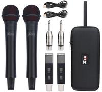 Xvive M5 Dual Handheld Wireless Microphone System, 5.8Ghz, Black