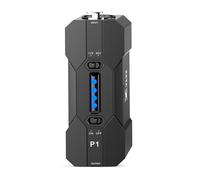 Xvive P1 Phantom Power Supply 48V/12V Switch,Up to 40 Hours of Use,Rechargeable Portable Phantom Power for Condenser/Shotgun Microphones, Mic Preamp, Recording Studios