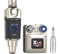 Xvive U45 Wireless in Ear Monitor System 5.8ghz IEM System Transmitter and bodypack Receiver for Studio, Band Rehearsal, Live Performance, Channel Scan Mode