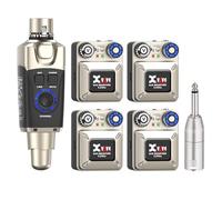 Xvive U45R4 Wireless in-Ear Monitor System Set with One Transmitter and Four Receivers (5.8GHz)